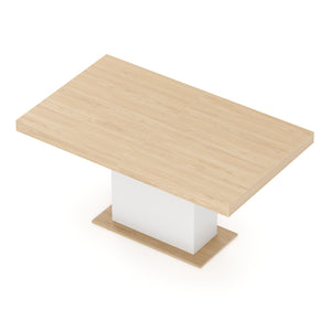 Esstisch ausziehbar RAVI 150/200 x 90 cm braun/weiss