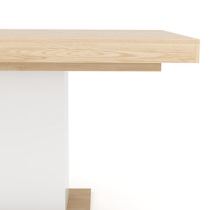 Esstisch ausziehbar RAVI 150/200 x 90 cm braun/weiss