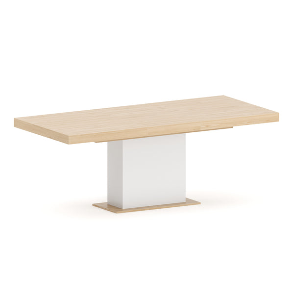 Esstisch ausziehbar RAVI 150/200 x 90 cm braun/weiss