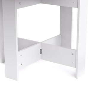 Esstisch klappbar MINIMAL 103 x 76 cm weiss/hellbraun