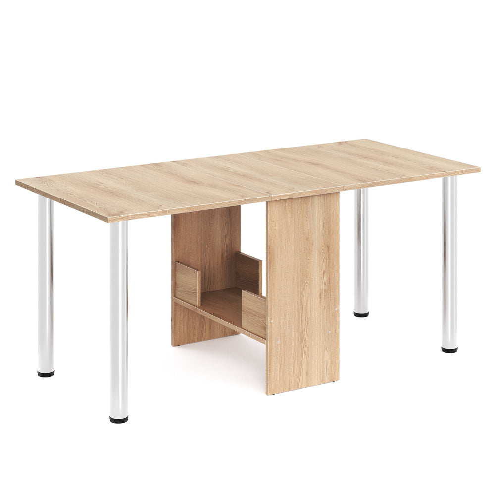 Tavolo da pranzo pieghevole SIMPLICITY 174 x 80 cm marrone chiaro