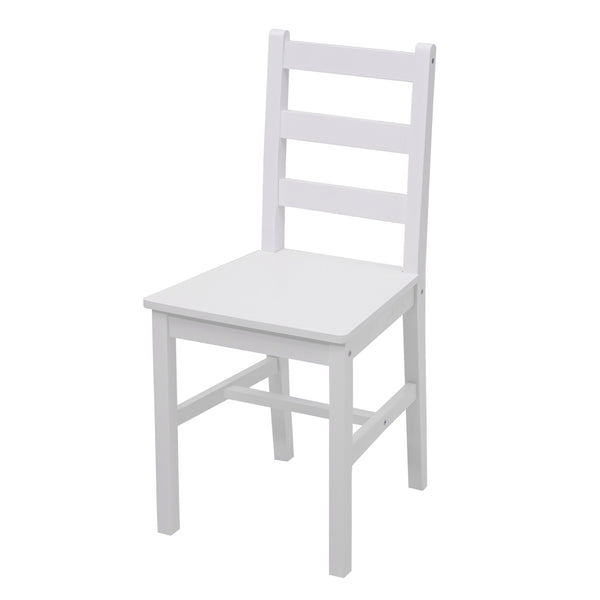 Esszimmer-Set Sitzgruppe Esszimmergruppe, Massiv-Holz Landhaus 110cm ~ weiss