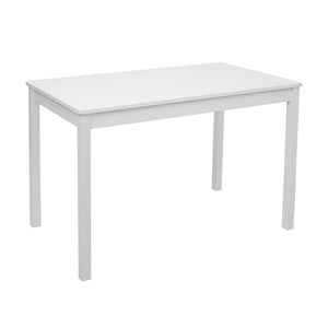 Esszimmer-Set Sitzgruppe Esszimmergruppe, Massiv-Holz Landhaus 110cm ~ weiss