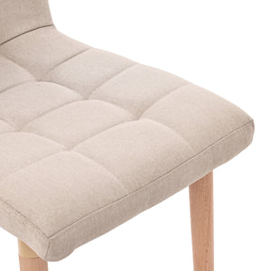 Esszimmerstuhl MAGNUS 2er Set beige