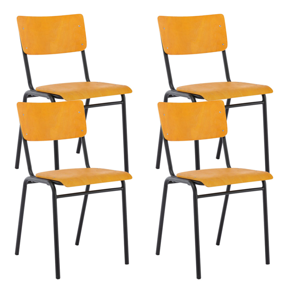 Chaise de salle à manger AKITO, hêtre, lot de 4