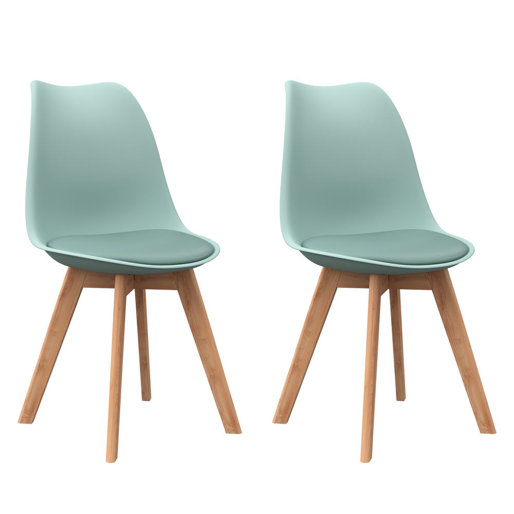 Chaise de salle à manger AMELIA, menthe, lot de 2