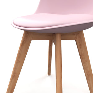 Esszimmerstuhl AMELIA rosa 4er Set