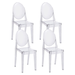 Esszimmerstuhl AURALIS 4er Set transparent