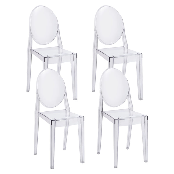 Esszimmerstuhl AURALIS 4er Set transparent