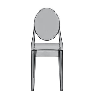 Esszimmerstuhl AURALIS 4er Set transparent/schwarz