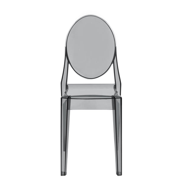Esszimmerstuhl AURALIS 4er Set transparent/schwarz