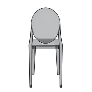 Esszimmerstuhl AURALIS 4er Set transparent/schwarz