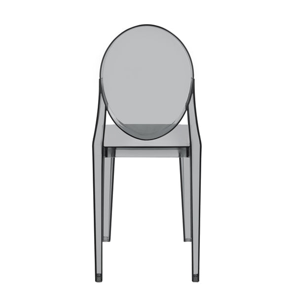 Esszimmerstuhl AURALIS 4er Set transparent/schwarz