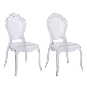 Esszimmerstuhl AVELINE 2er Set transparent