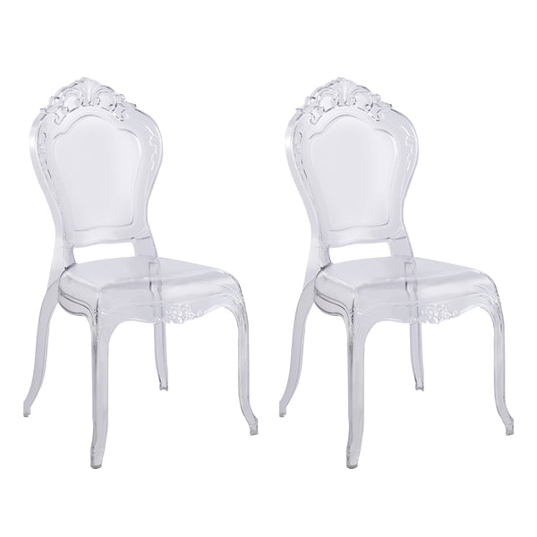 Esszimmerstuhl AVELINE 2er Set transparent