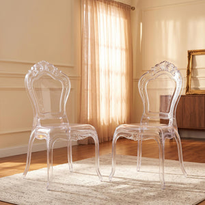 Esszimmerstuhl AVELINE 2er Set transparent