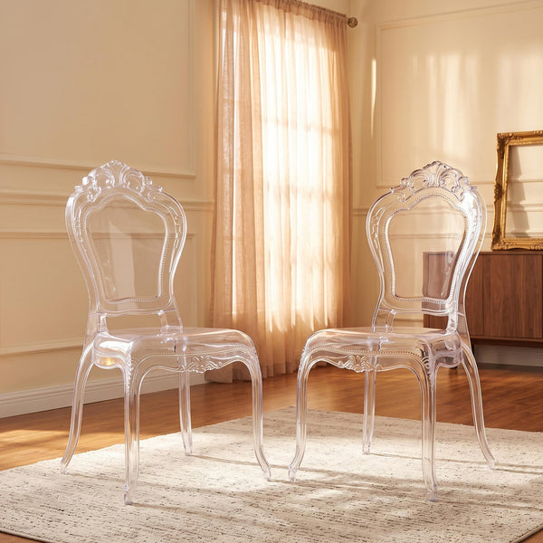 Esszimmerstuhl AVELINE 2er Set transparent