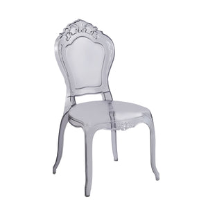 Esszimmerstuhl AVELINE 2er Set transparent/schwarz