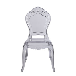 Esszimmerstuhl AVELINE 2er Set transparent/schwarz