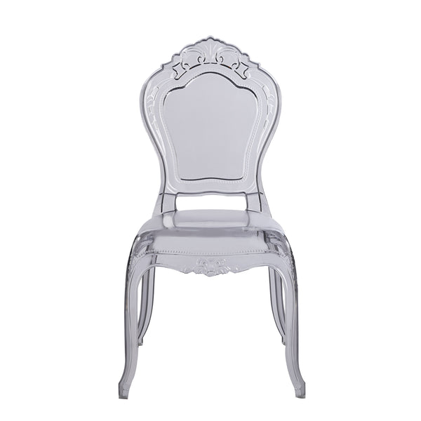 Esszimmerstuhl AVELINE 2er Set transparent/schwarz