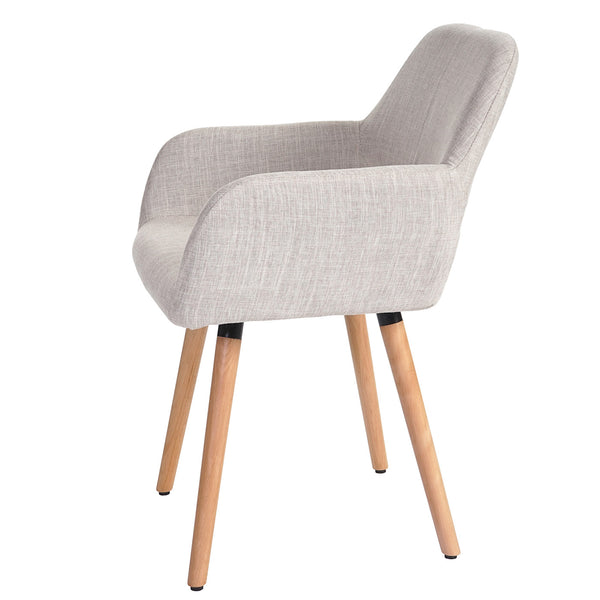 Esszimmerstuhl Altena Retro II Textil creme/grau