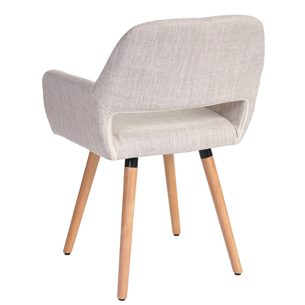 Esszimmerstuhl Altena Retro II Textil creme/grau