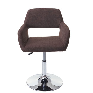 Esszimmerstuhl Altena Retro III ~ Stoff/Textil, braun