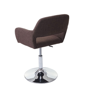 Esszimmerstuhl Altena Retro III ~ Stoff/Textil, braun