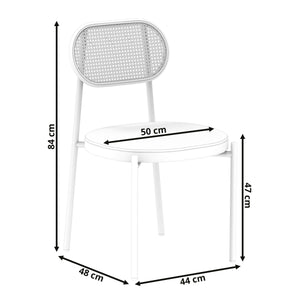 Esszimmerstuhl ELICE 2er Set weiss