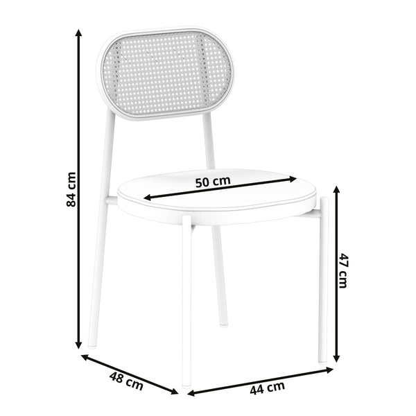 Esszimmerstuhl ELICE 2er Set weiss