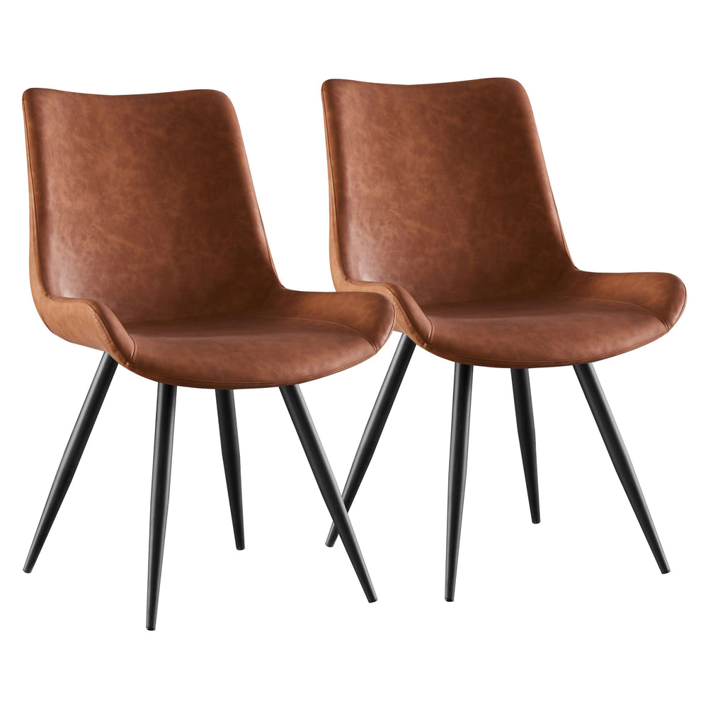 Sedia da pranzo LORENZ marrone, set da 2