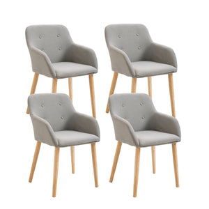 Esszimmerstuhl GABRIEL beige im 4er-Set