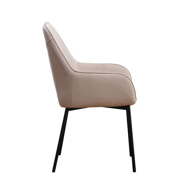 Esszimmerstuhl Samt FRANKY beige 2er Set