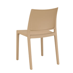 Esszimmerstuhl Gartenstuhl LORA 4er Set beige