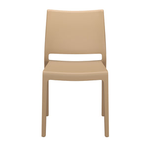 Esszimmerstuhl Gartenstuhl LORA 4er Set beige