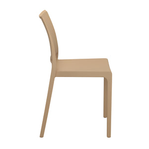Esszimmerstuhl Gartenstuhl LORA 4er Set beige