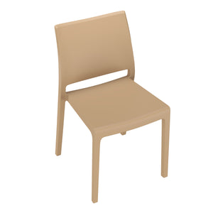 Esszimmerstuhl Gartenstuhl LORA 4er Set beige