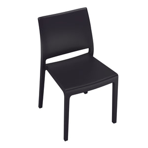 Esszimmerstuhl Gartenstuhl LORA 4er Set schwarz