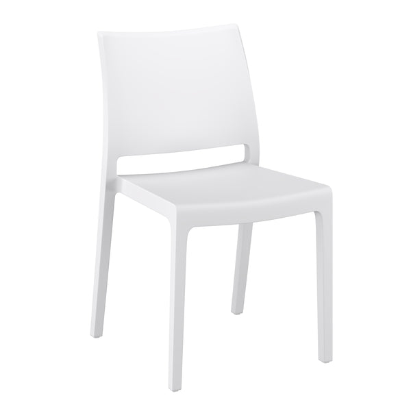 Esszimmerstuhl Gartenstuhl LORA 4er Set weiss