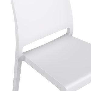 Esszimmerstuhl Gartenstuhl LORA 4er Set weiss