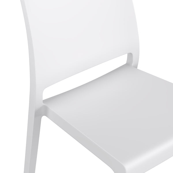Esszimmerstuhl Gartenstuhl LORA 4er Set weiss