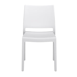 Esszimmerstuhl Gartenstuhl LORA 4er Set weiss