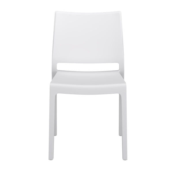 Esszimmerstuhl Gartenstuhl LORA 4er Set weiss
