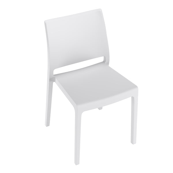 Esszimmerstuhl Gartenstuhl LORA 4er Set weiss