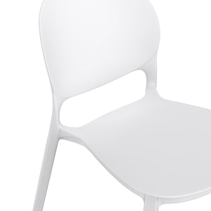 Esszimmerstuhl Gartenstuhl MORA 4er Set weiss