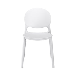 Esszimmerstuhl Gartenstuhl MORA 4er Set weiss