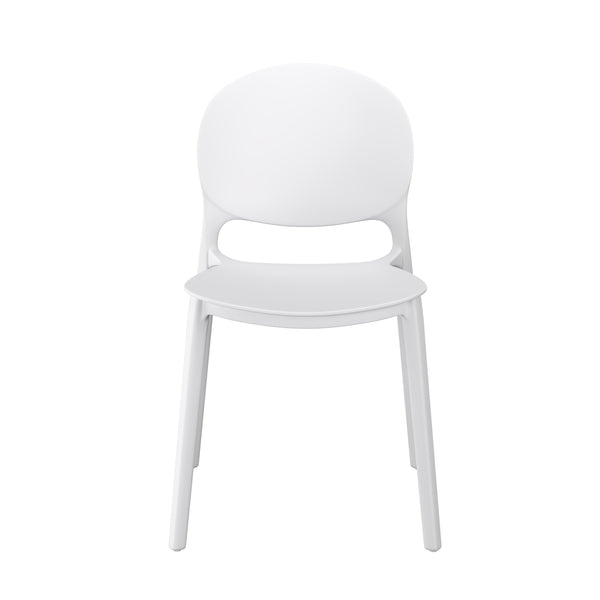 Esszimmerstuhl Gartenstuhl MORA 4er Set weiss