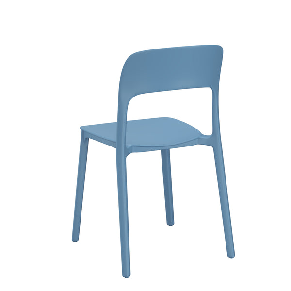 Esszimmerstuhl Gartenstuhl ZORA 4er Set blau