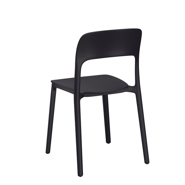 Esszimmerstuhl Gartenstuhl ZORA 4er Set schwarz