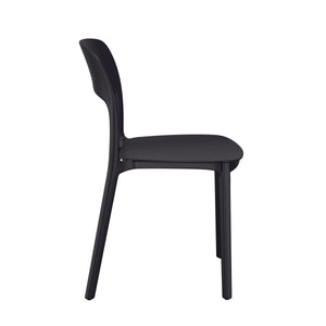 Esszimmerstuhl Gartenstuhl ZORA 4er Set schwarz